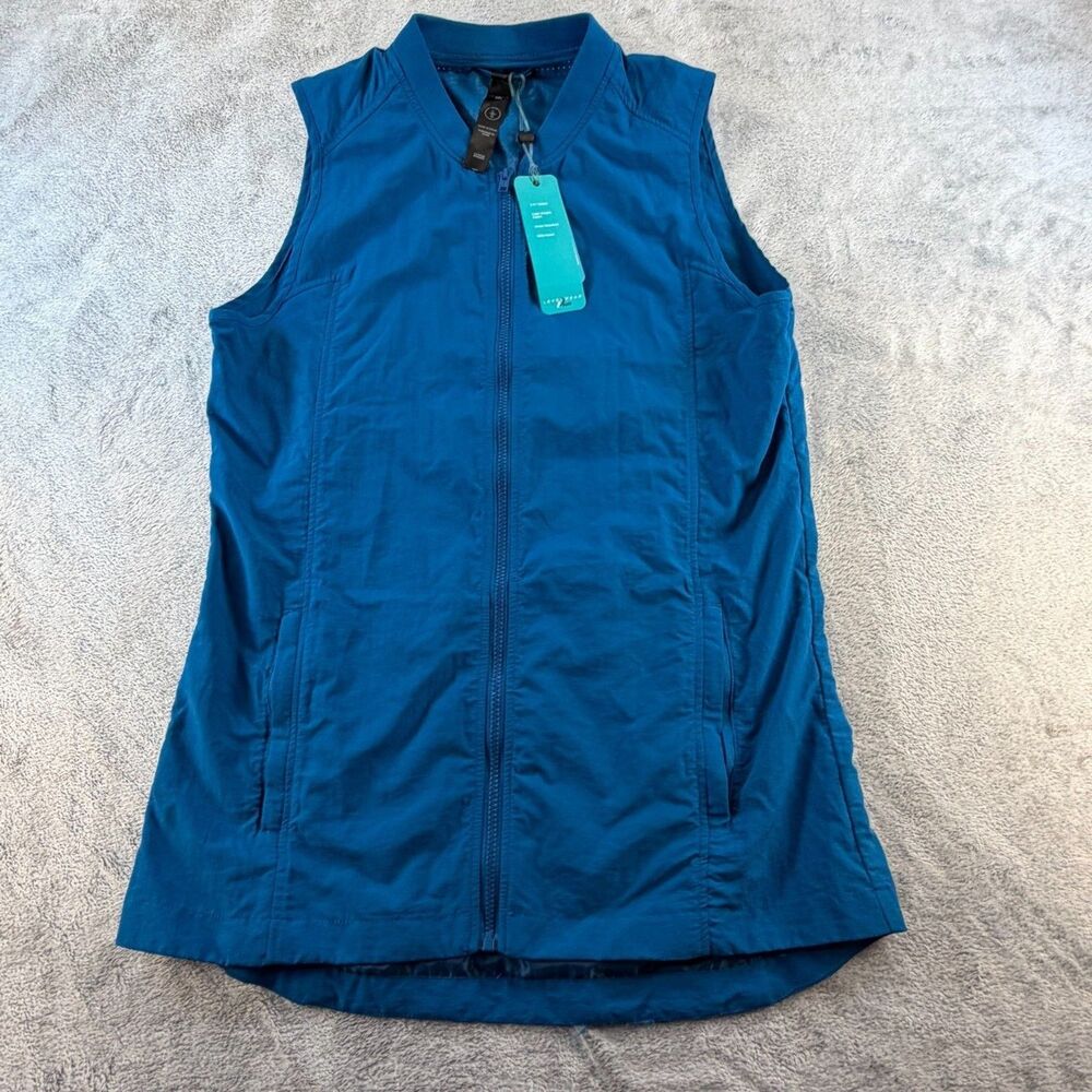 Levelwear Verve Womens Large Blue Zip Golf Vest Lightweight NWT